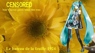 【Hatsune Miku】木の葉のお船 1924；The ship of the leaf 1924【Vocaloid 5】初音ミク