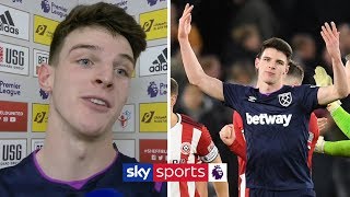 Declan Rice reacts to West Ham's late disallowed goal | Post Match