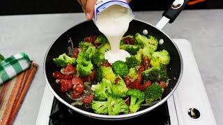 Broccoli has never been so delicious! Broccoli with creamy pasta.