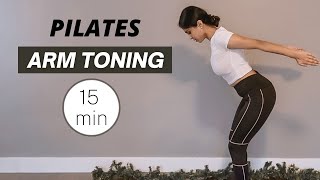 15 MIN TONED ARMS WORKOUT | Burn Arm Fat || Pilates (At Home)