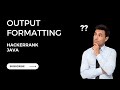 hackerrank Output formatting