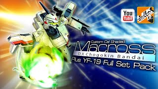 Custom Cel Shaded  DX Chogokin Macross Plus YF-19  By LEK custom