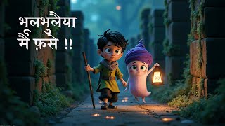 Ravi aur bhola: The mystery of maze (full story) #horrorstories #bhoot  #cartoon #bhoot_wala_cartoon