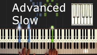 Erik Satie - Gymnopédie No. 1 - Piano Tutorial Easy SLOW - How To Play (Synthesia)