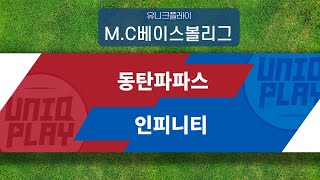 [유니크플레이] 동탄파파스 vs 인피니티 핫클립 | 06.06 | MC베이스볼