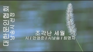 안영준 / 조각난 세월 / 시낭송 / 최명자 (낭송시 선정)