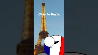 Girls in Paris VS Boys in Paris | #countryballs