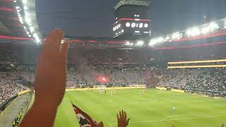 Eintracht Frankfurt - FC Bayern München (1:6) | Bundesliga | 05.08.2022 | Stimmung Gästeblock & Pyro