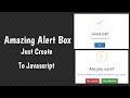 How to Make an Animation Alert box using JavaScript tutorial 20 2021