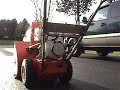 old start cold start of a 1973 ariens snow blower with a 7hp