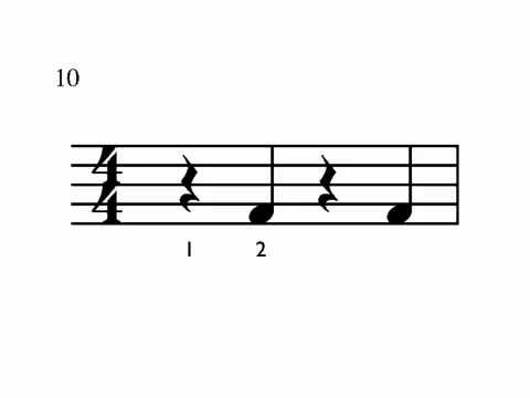 Quarter Note Rest Counting Drill Youtube