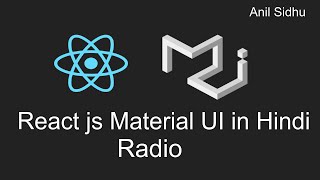 Reactjs material ui tutorial in Hindi #6 radio button