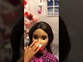 ❤️🍰 BARBIE TRIES MINI HEART SHAPED CREAM FILLED CAKES 🎂🤤 YUMMY! #short #shorts #dolls