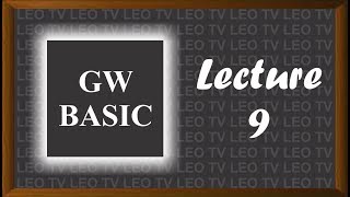 How to Learn GW Basic Lecture 9