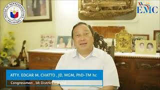 Cong. Edgar M. Chatto's Message | Atharra's 6th Anniversary