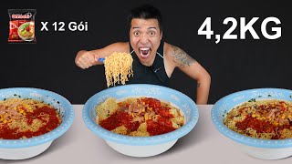 NTN - Thử Thách Thi Ăn Hết 4,2KG Mì Tôm Chua Cay Tập 1(4.2KG Noodle Eating Challenge )