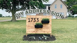 DIY ADDRESS SIGN! | easy curb appeal!