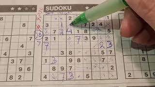 (#9850) Monday. Bonus Extra edition  Three Stars Sudoku puzzle. 01-06-2025 part 1 of 4