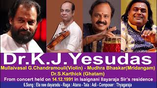Song 6 Ela nee dayaradu-Dr.K.J.Yesudas–G.Chandramouli–Mudhra Bhaskar & Dr.S.Karthick(1991)