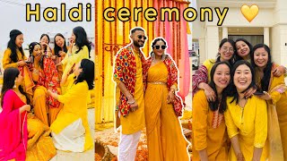 Friend’s wedding Day 2 | Haldi Ceremony💛 \u0026 Shopping in Jalandhar city, Punjab🛍️