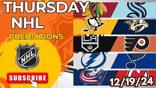 NHL Picks \u0026 Predictions Today 12/19/24 | NHL Picks Today 12/19/24 | Best NHL Bets