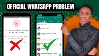 Fix You Need The Official WhatsApp to Use This Account Problem |Solve GB,FM,YO WhatsApp not opening