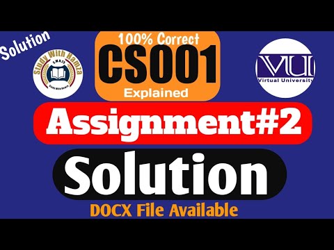 Cs001 Assignment 2 Solution 2023 100 Correct Solution Docx File Cs001 Assignment 2 Solution 2023 100 Correct Solution Docx File