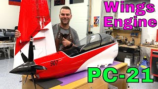 SKYMASTER PC-21 Build - Wings and Turboprop installation - Jetcat SP10