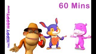 Five Little Monkeys Jumping on the Bed | 3D Nursery Rhymes for Kids and Children I 60 Mins Non Stop