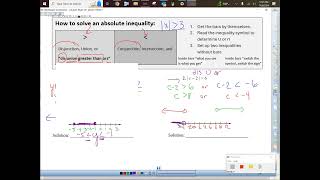 VIDEO 4-3 Solving absolute value inequalities 2024