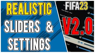 FIFA 23 Gameplay Sliders for More Realistic/Challenging Gameplay | Settings & Sliders