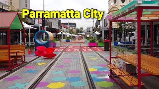 Parramatta City Walking Tour : Parramatta Light Rail Update \u0026 Eat Street | Sydney Australia