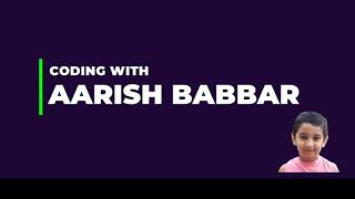 Python Tutorial - 2 | Arithmetic Operators | Coding for kids| Aarish Babbar