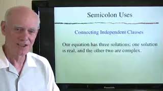 Semicolons