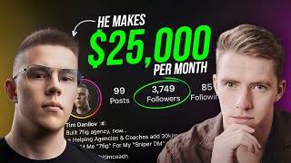 How Tim Makes $24,924/month With 3,726 Instagram Followers: Client Case Study #1