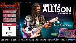 Bernard Allison live interview at the Crossroad Café Angoulins sur Mer France 1st October 2024.