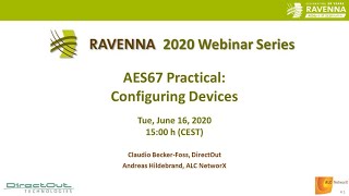 AES67 Practical: Configuring Devices