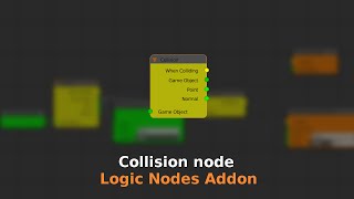 Collision node (Logic Nodes Addon) - BGE Tutorial