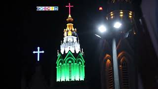 Vadakkumnathan temple, Puthan Palli \u0026 Lourdes Cathedral lit up in tri colour Thrissur writes History