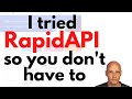 RapidAPI Review - I tried the API marketplace so you don't have to