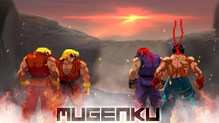 Reu Evil Ken \u0026 Evil Ken RR vs Vyn Evil Ryu \u0026 Kage. Street Fighter MUGEN Multiverse Tag Team 2 vs 2