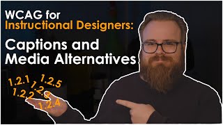 WCAG for Instructional Designers: Captions and Media Alternatives