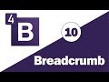 10 - ( Bootstrap 4 Tutorial ) Components : BreadCrumb