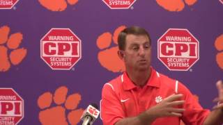 TigerNet.com - Dabo Swinney on facing Auburn in opener - Part 1 - 8.30.16