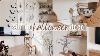 DECORATE WITH ME for HALLOWEEN 🎃 easy & cute halloween decorating ideas // DIY halloween decor