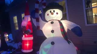 Gemmy 2002 8 foot classic snowman inflatable (Fixed!!)