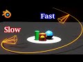 Move Your Camera In Variable Speed | Follow Path Constraint | Slow Down & Speed Up | Blender