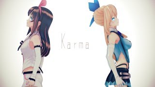 【MMD】キズナアイとミライアカリでKarma