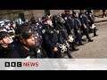 New York police raid Columbia campus and arrest protesters | BBC News