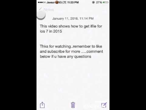 How to get ifile for ios 7 (2016) How to get ifile for ios 7 (2016)